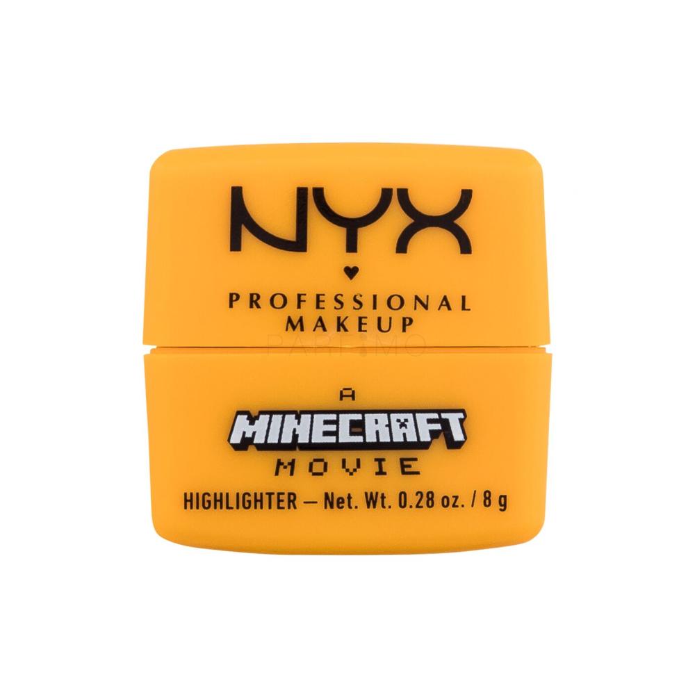 NYX Professional Makeup A Minecraft Movie Highlighter Osvetljevalec za ženske 8 g Odtenek 03 Going Gold