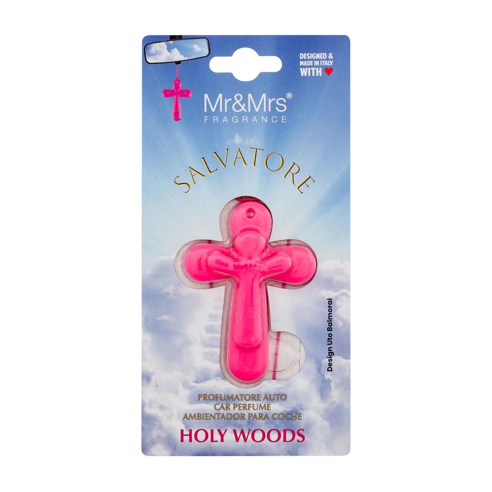 Mr&Mrs Fragrance Salvatore Holy Woods Fuchsia Osvežilci za vozilo 1 kos