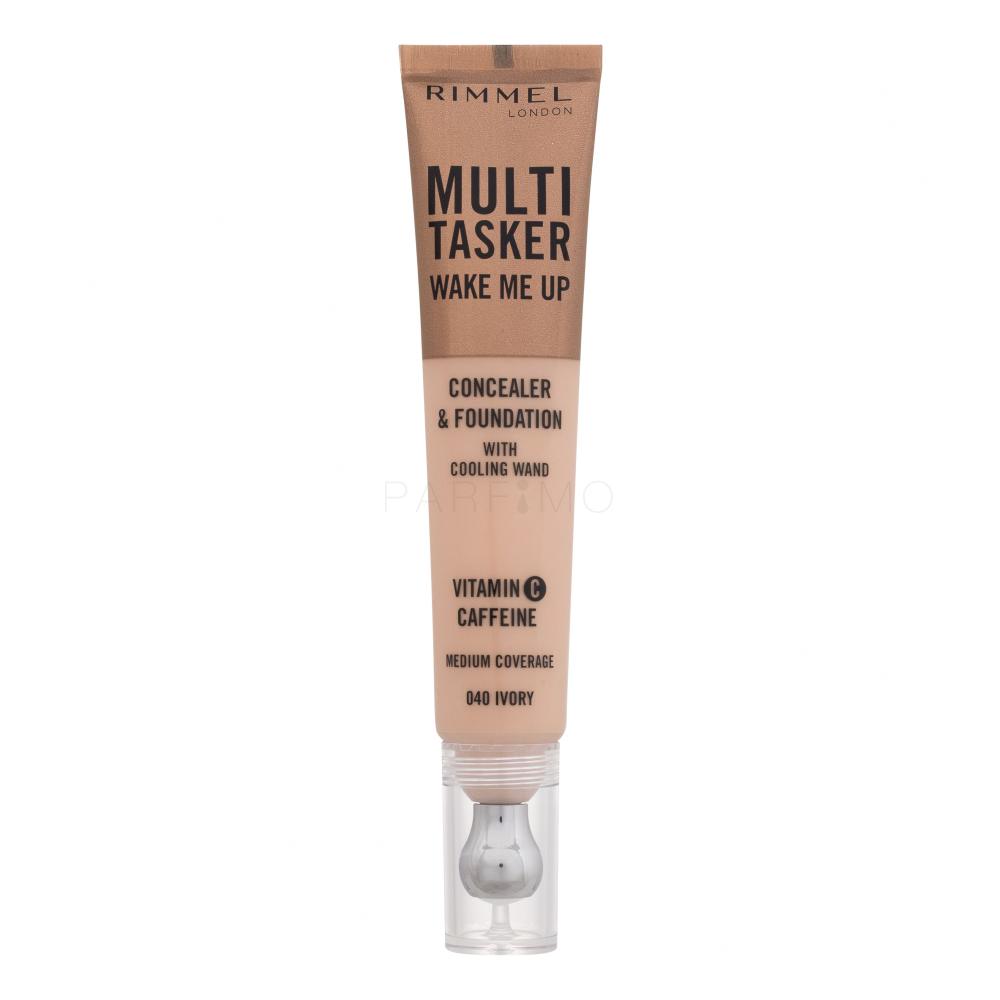 Rimmel London Multi Tasker Wake Me Up Concealer & Foundation Korektor za ženske 20 ml Odtenek 040 Ivory
