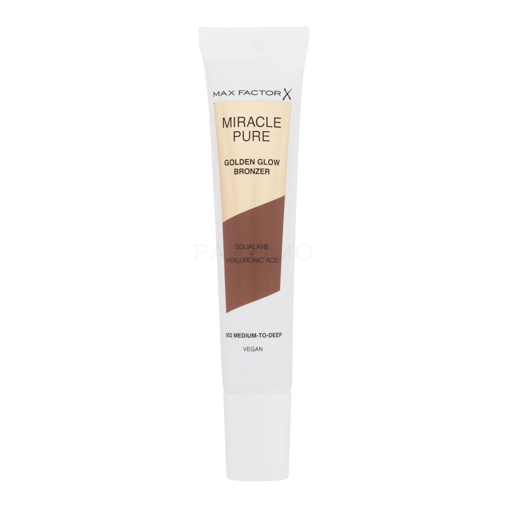 Max Factor Miracle Pure Golden Glow Bronzer Bronzer za ženske 15 ml Odtenek 002 Medium-To-Deep
