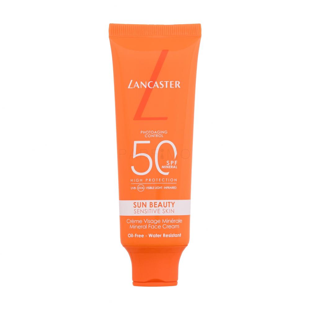 Lancaster Sun Beauty Sensitive Skin Mineral Face Cream SPF50 Zaščita pred soncem za obraz 50 ml