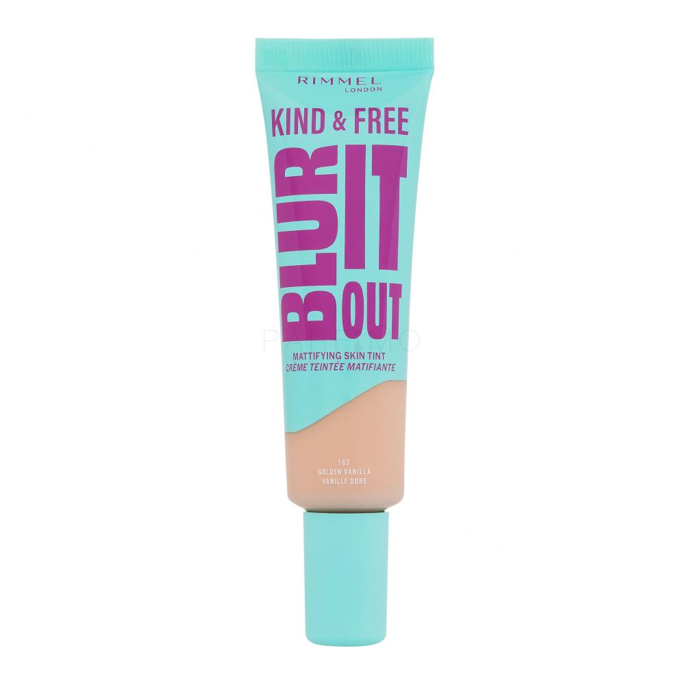 Rimmel London Kind & Free Blur It Out Mattifying Skin Tint Puder za ženske 30 ml Odtenek 163 Golden Vanilla