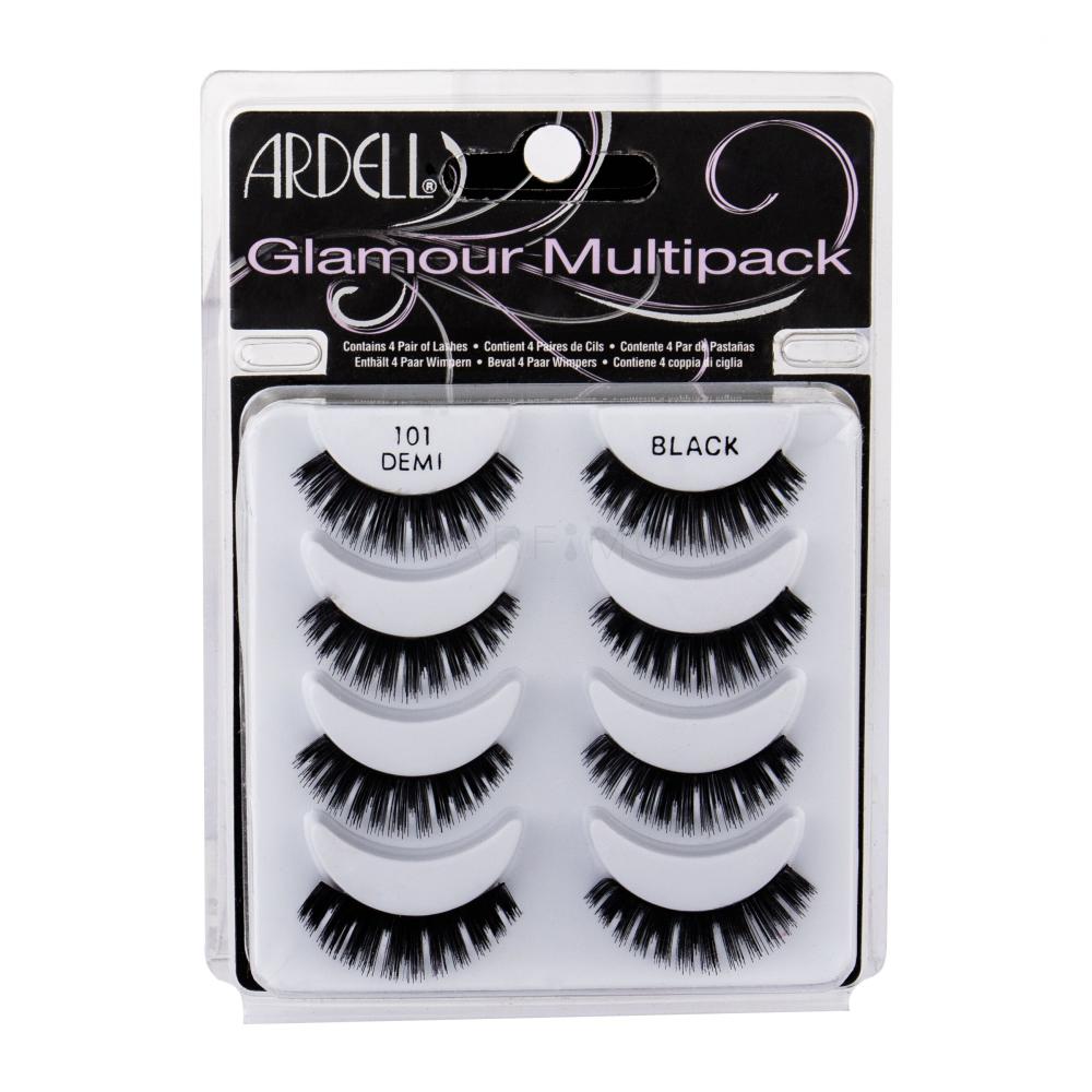 Ardell Glamour Multipack Umetne trepalnice za ženske 4 kos Odtenek Black poškodovana škatla