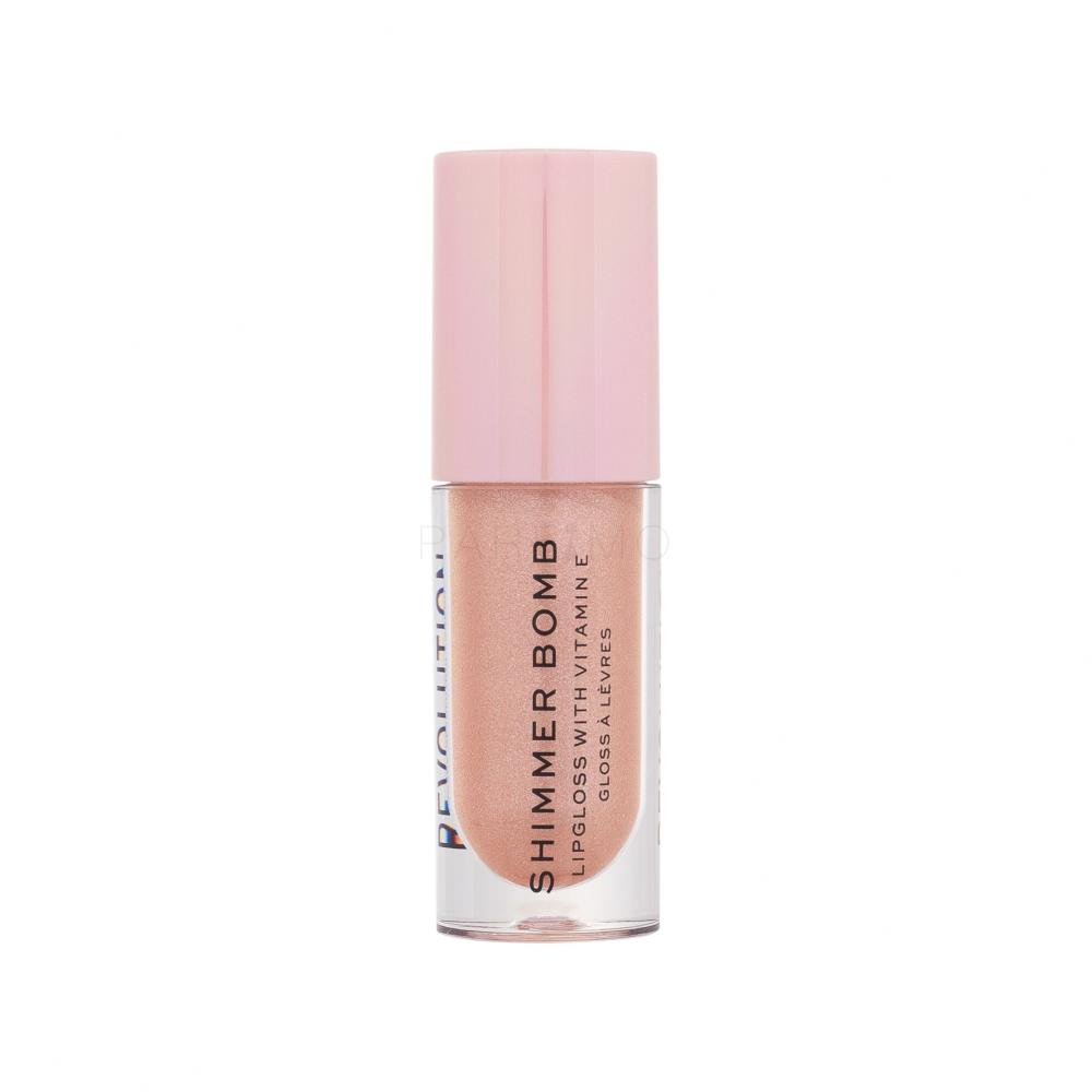 Makeup Revolution London Shimmer Bomb Glos za ustnice za ženske 4,5 ml Odtenek Gloss Starlight