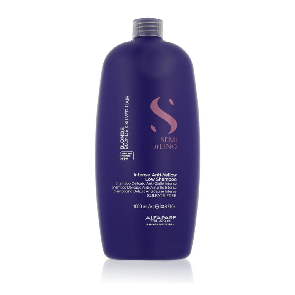 ALFAPARF MILANO Semi Di Lino Blonde Intense Anti-Yellow Low Shampoo Šampon za ženske 1000 ml