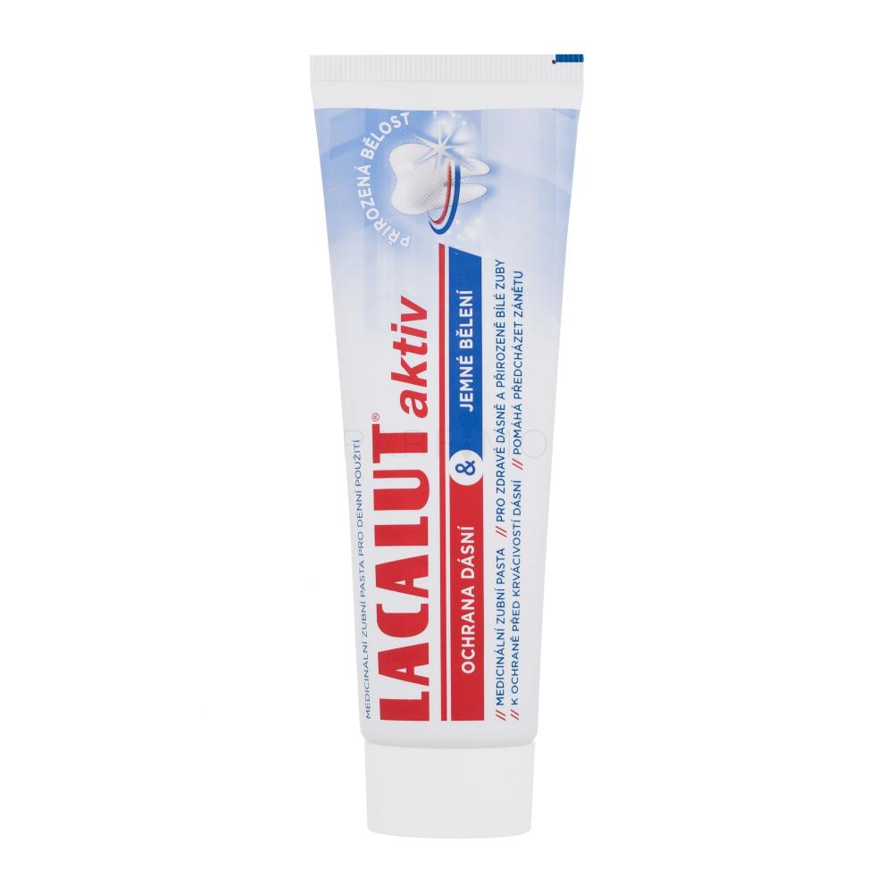 Lacalut Aktiv Gum Protection & Gentle White Zobna pasta 75 ml poškodovana škatla