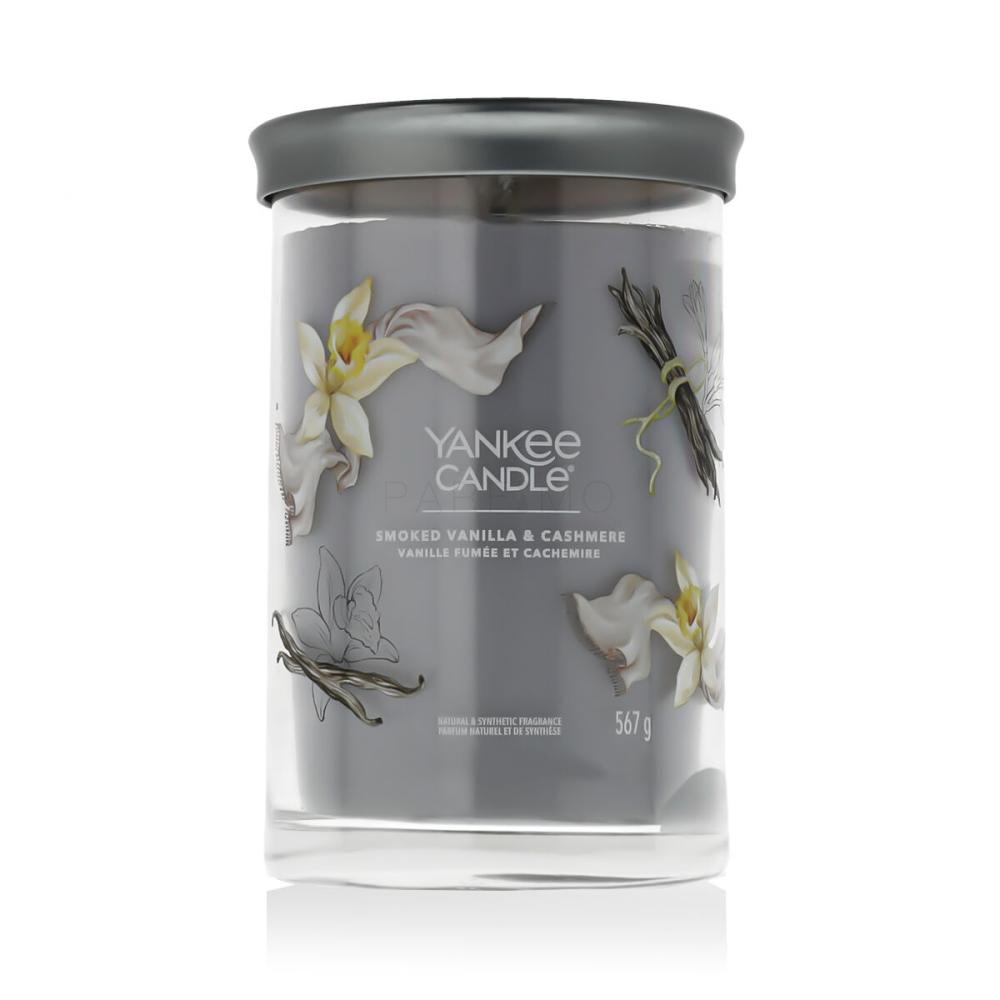 Yankee Candle Signature Smoked Vanilla & Cashmere Tumbler Dišeča svečka 567 g