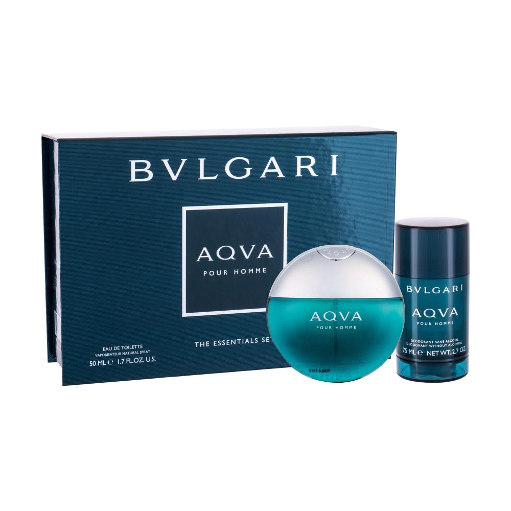 Bvlgari Aqva Pour Homme Darilni set toaletna voda 50 ml + deodorant v sticku 75 ml