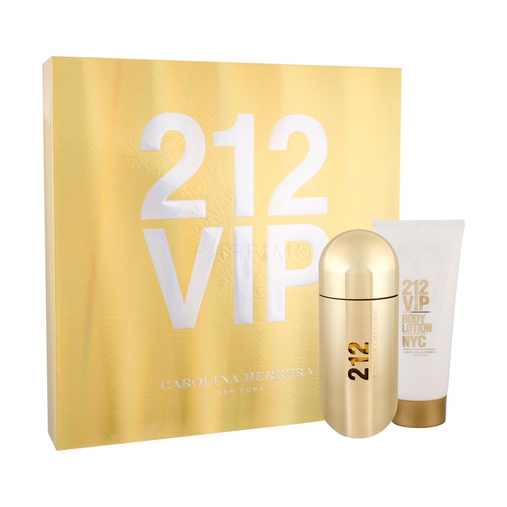 Carolina Herrera 212 VIP Darilni set parfumska voda 80 ml + mleko za telo 100 ml