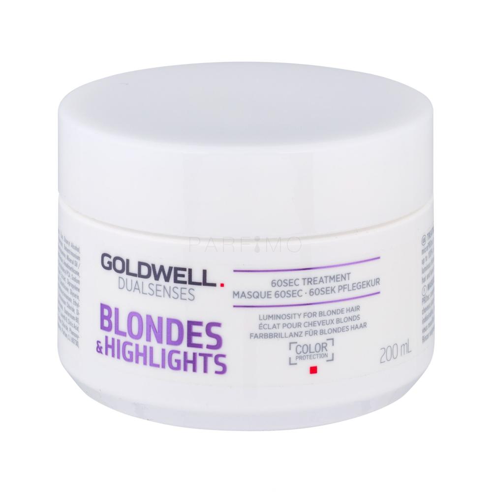 Goldwell Dualsenses Blondes & Highlights 60 Sec Treatment Maska za lase za ženske 200 ml