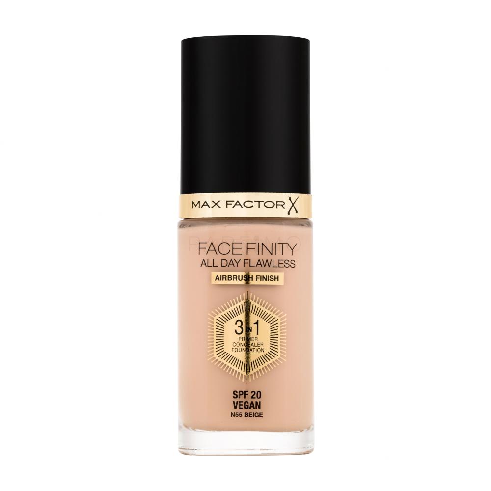 Max Factor Facefinity All Day Flawless SPF20 Puder za ženske 30 ml Odtenek N55 Beige