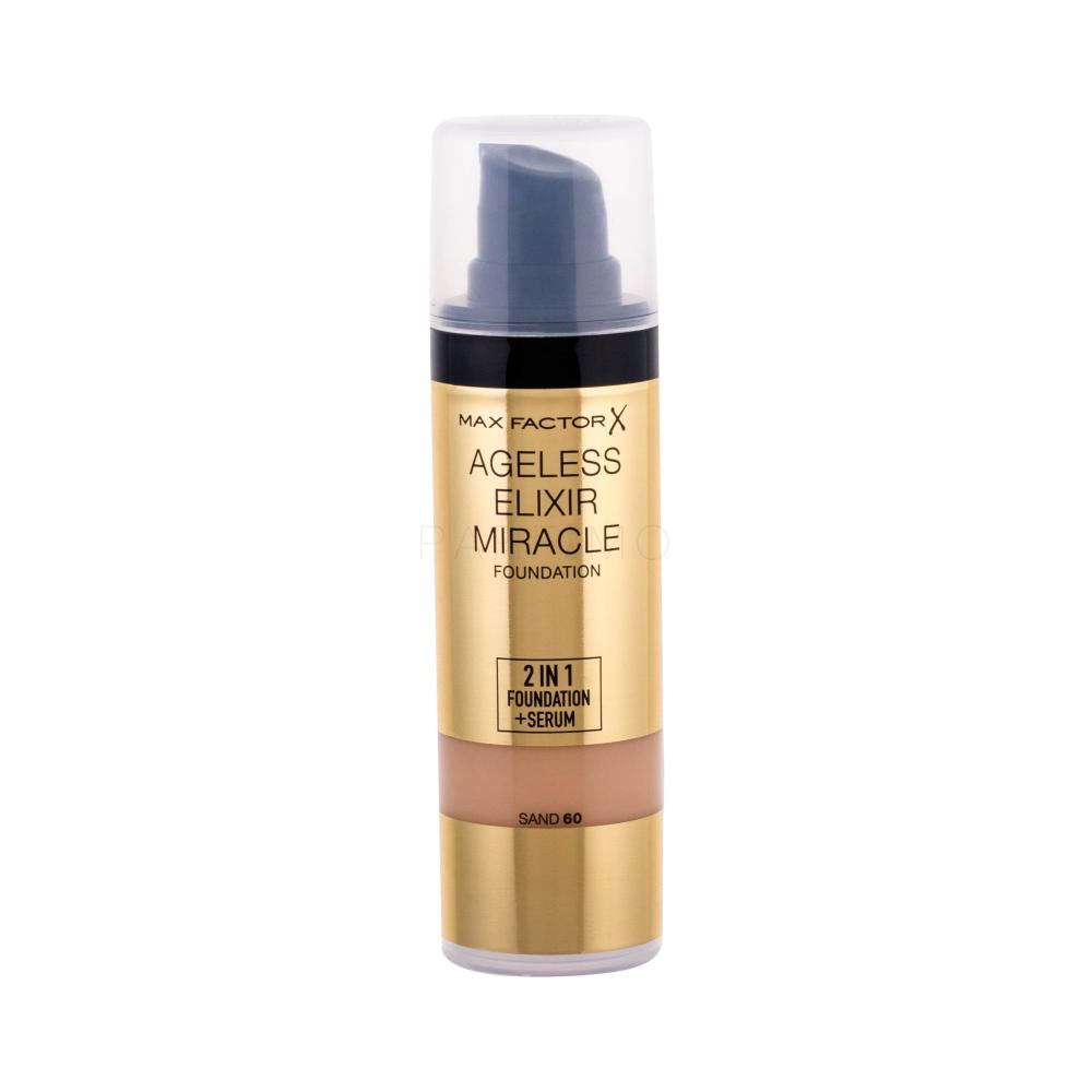 Max Factor Ageless Elixir 2in1 Foundation + Serum SPF15 Puder za ženske 30 ml Odtenek 60 Sand