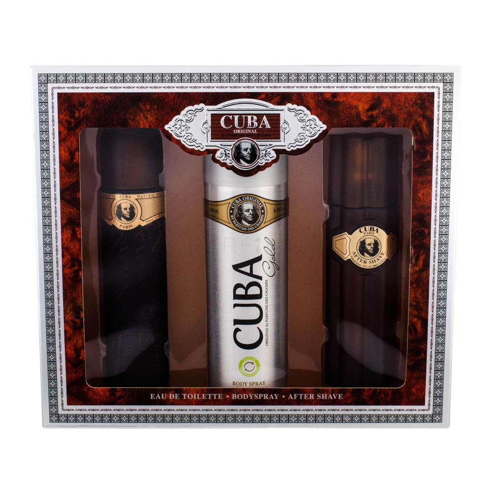 Cuba Gold Darilni set toalenta voda 100 ml + vodica po britju 100 ml + deodorant 200 ml