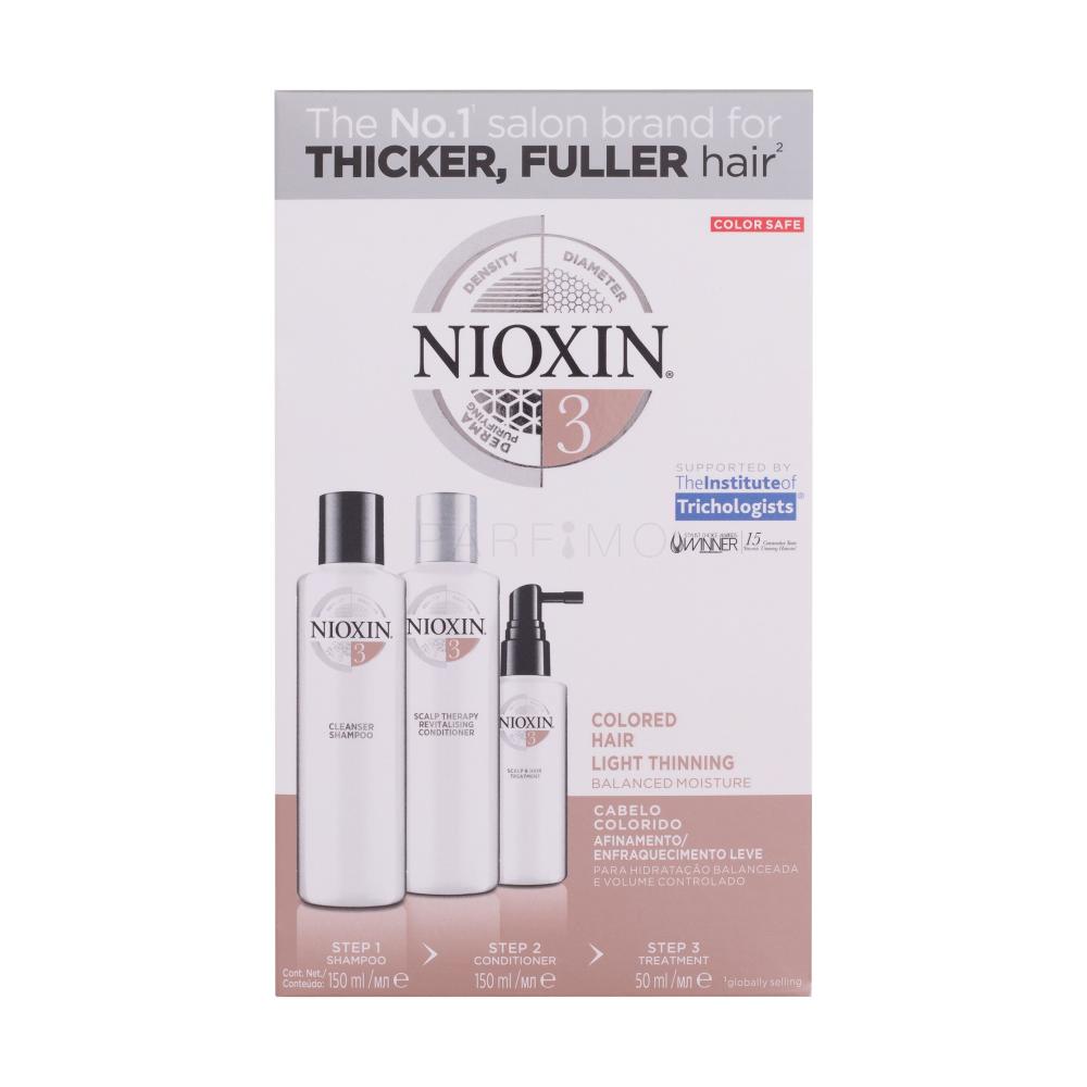 Nioxin System 3 Darilni set šampon 150 ml + balzam 150 ml + nega las 50 ml