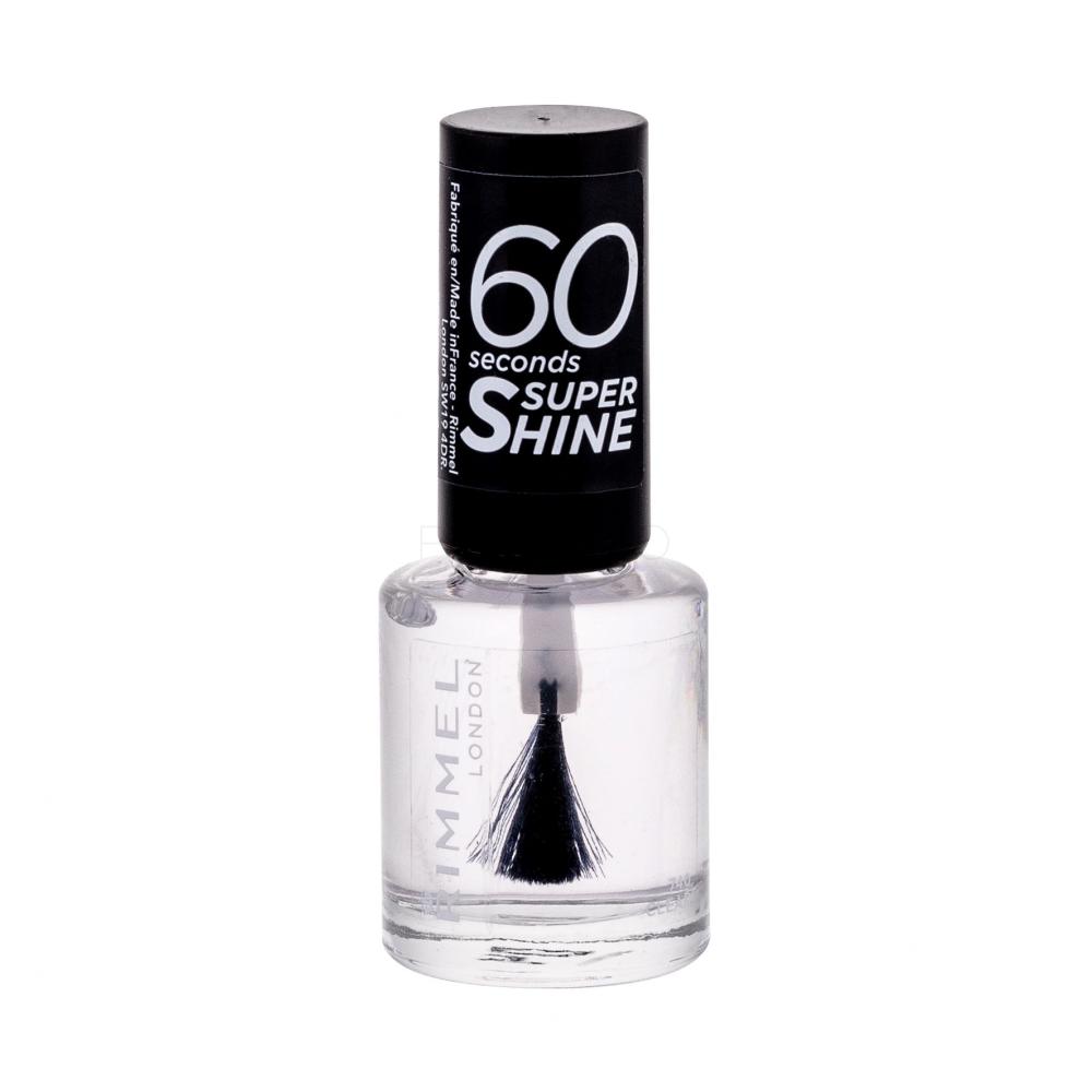 Rimmel London 60 Seconds Super Shine Lak za nohte za ženske 8 ml Odtenek 740 Clear