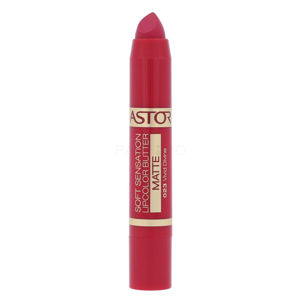 ASTOR Soft Sensation Lipcolor Butter Matte Šminka za ženske 4,8 g Odtenek 023 Vivid Divine