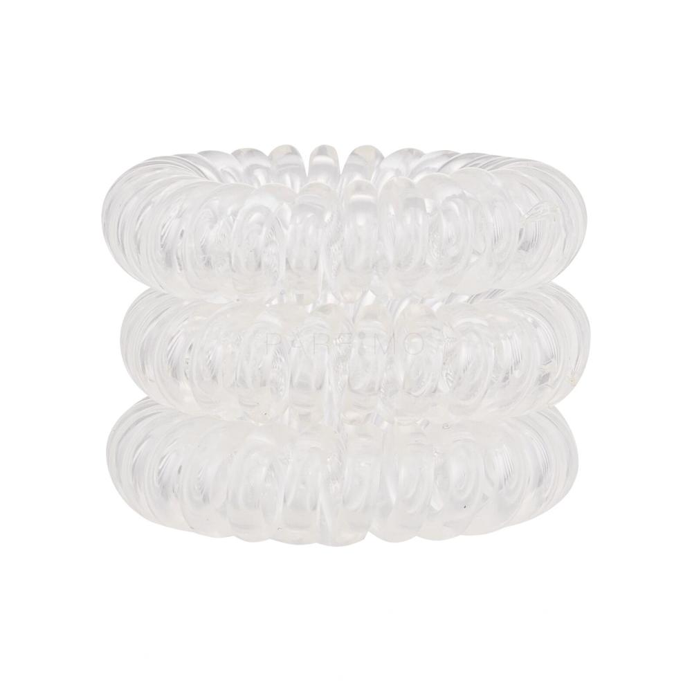 Invisibobble Power Hair Ring Elastika za lase za ženske 3 kos Odtenek Crystal Clear