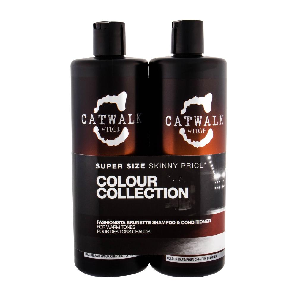 Tigi Catwalk Fashionista Brunette Darilni set šampon 750 ml + balzam 750 ml