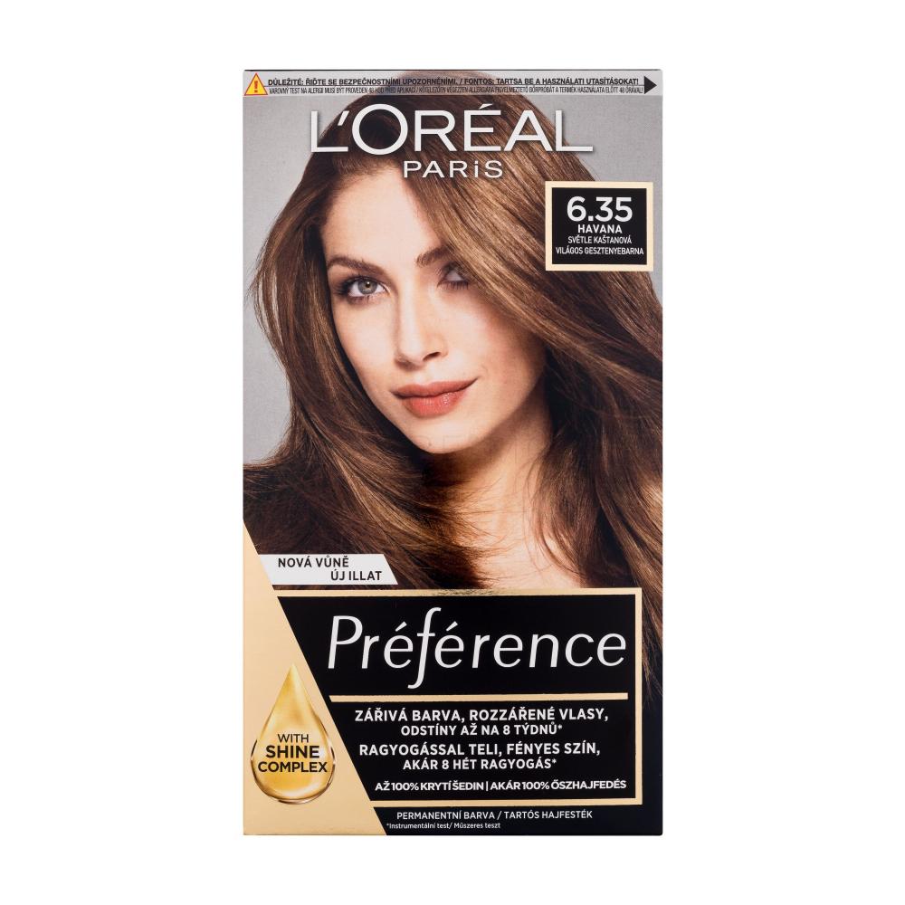 L'Oréal Paris Préférence Barva za lase za ženske 60 ml Odtenek 6.35