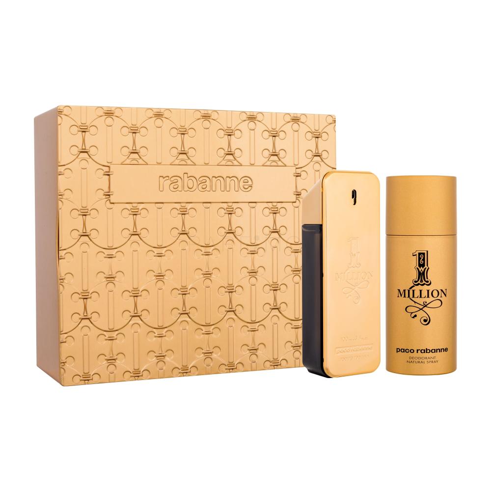 Paco Rabanne 1 Million Darilni set toaletna voda 100 ml + deodorant v spreju 150 ml