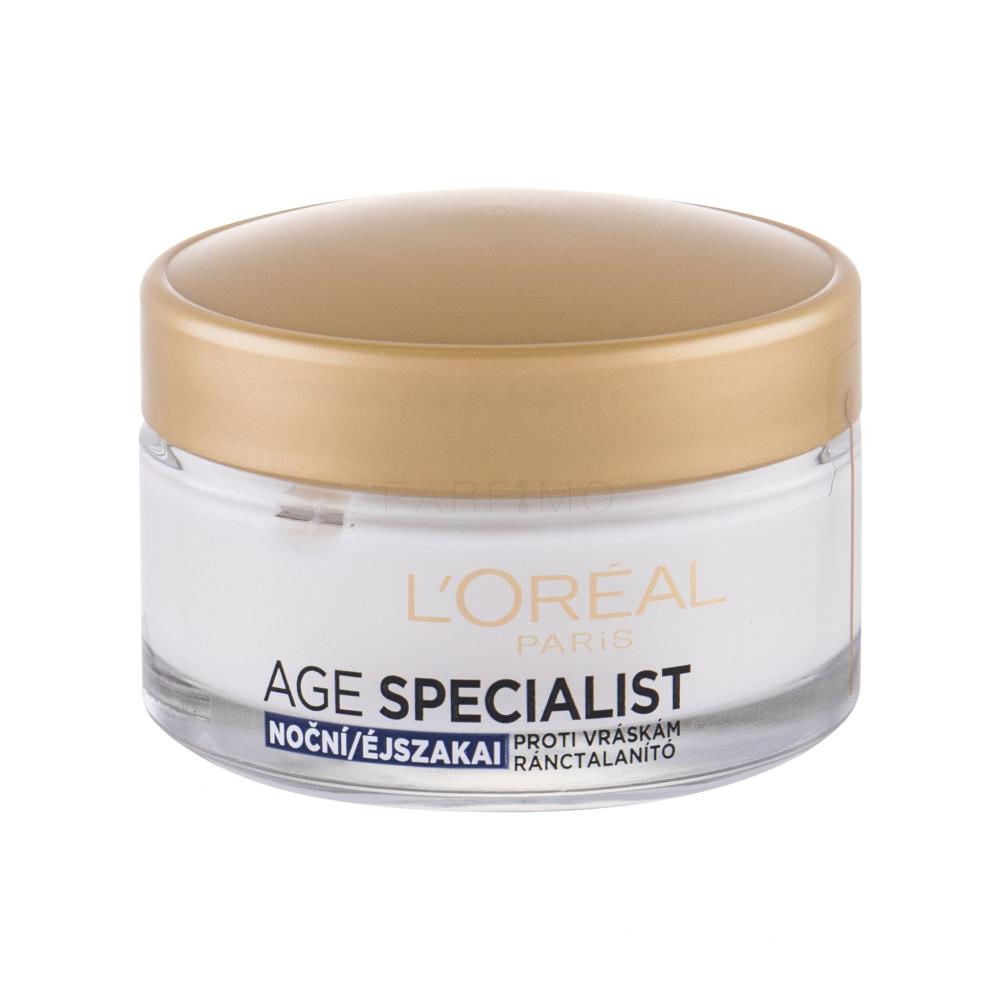 L'Oréal Paris Age Specialist 55+ Nočna krema za obraz za ženske 50 ml