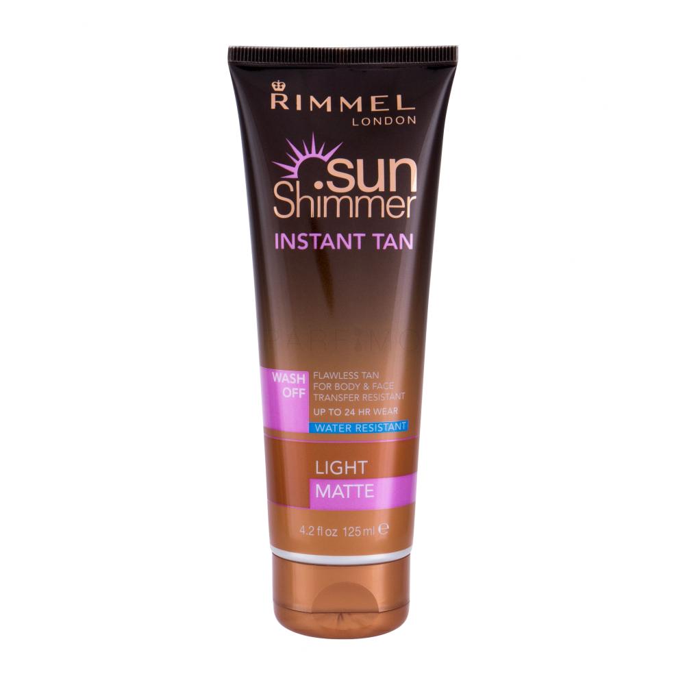 Rimmel London Sun Shimmer Instant Tan Samoporjavitveni izdelki za ženske 125 ml Odtenek Light Matte