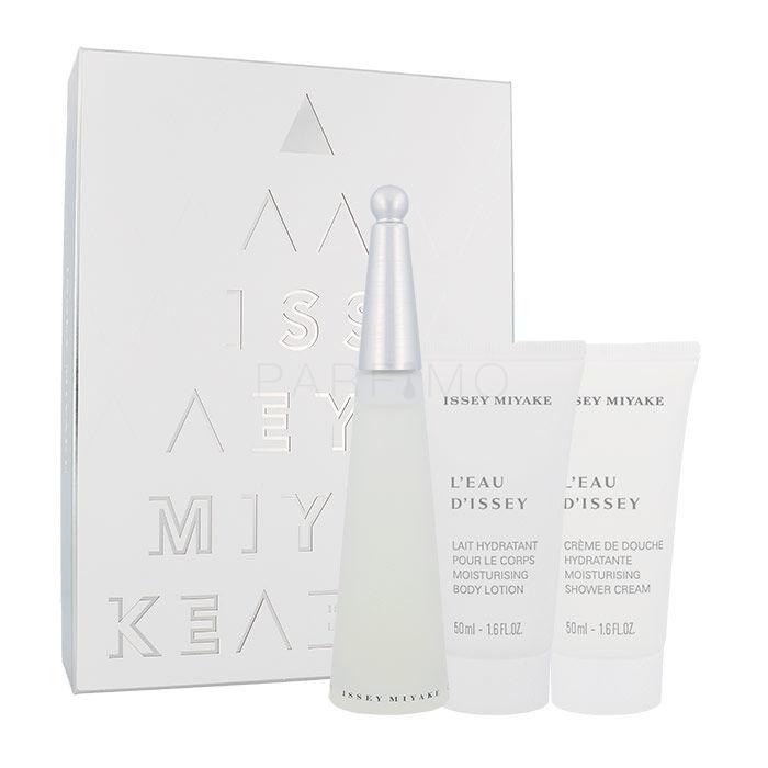 Issey Miyake L'Eau D'Issey Darilni set toaletna voda 50 ml + mleko za telo 50 ml + krema za prhanje 50 ml