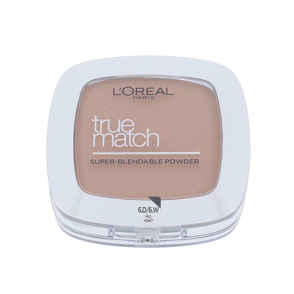 L'Oréal Paris True Match Puder v prahu za ženske 9 g Odtenek D6-W6 Honey