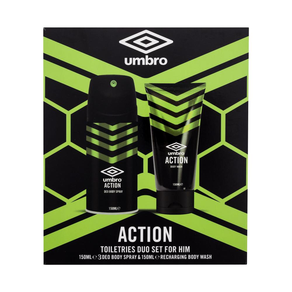 UMBRO Action Darilni set deodorant 150 ml + gel za prhanje 150 ml
