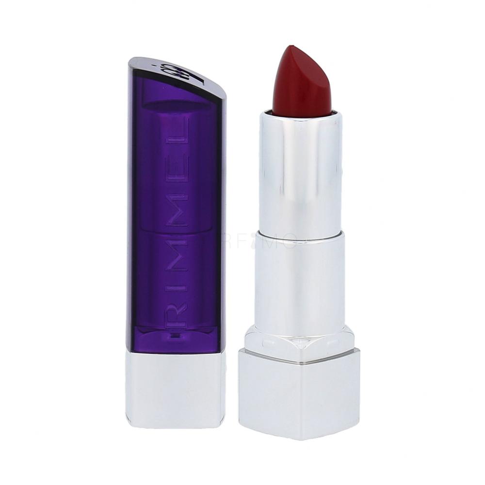 Rimmel London Moisture Renew Šminka za ženske 4 g Odtenek 500 Diva Red