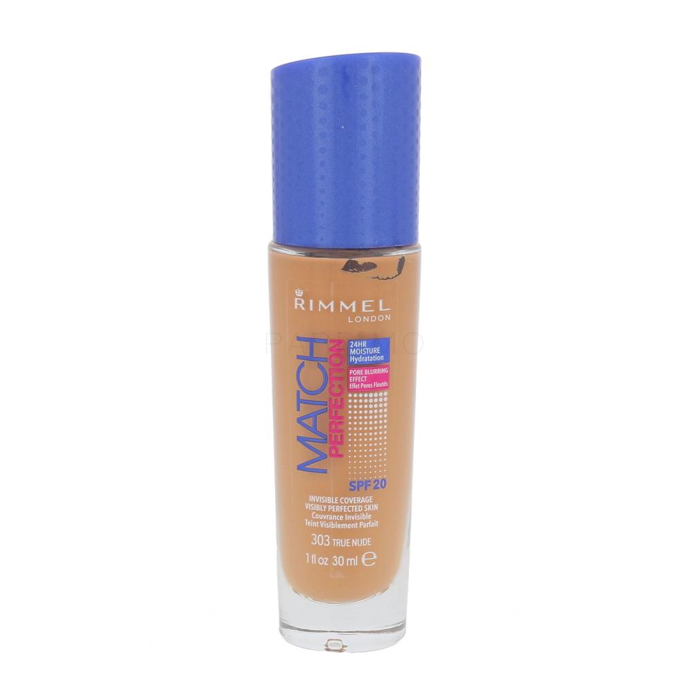 Rimmel London Match Perfection SPF20 Puder za ženske 30 ml Odtenek 303 True Nude