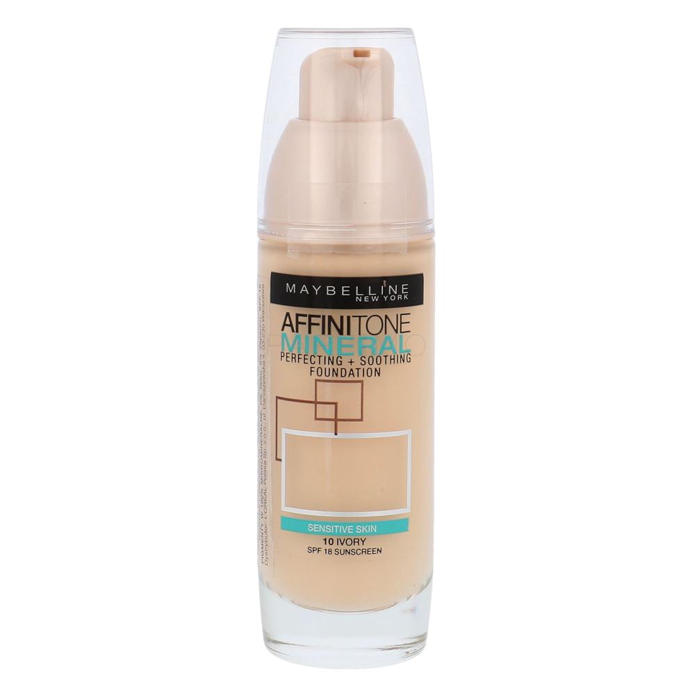 Maybelline Affinitone Mineral SPF18 Puder za ženske 30 ml Odtenek 10 Ivory