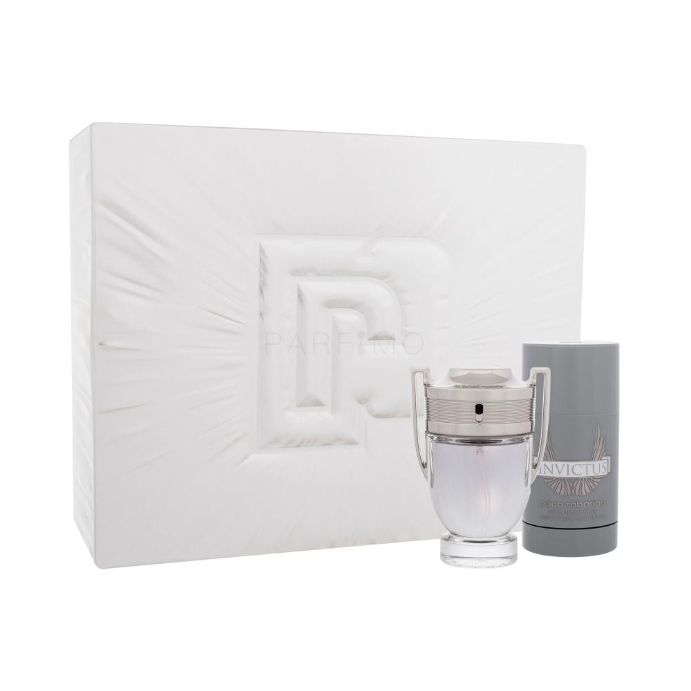 Paco Rabanne Invictus SET1 Darilni set toaletna voda 50 ml + deodorant v stiku 75 ml