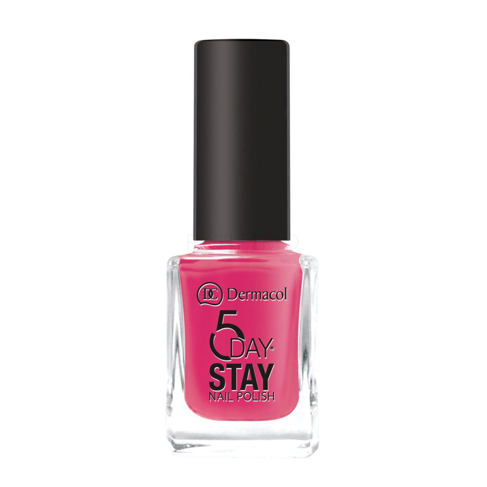 Dermacol 5 Day Stay Lak za nohte za ženske 11 ml Odtenek 16 Miami Style