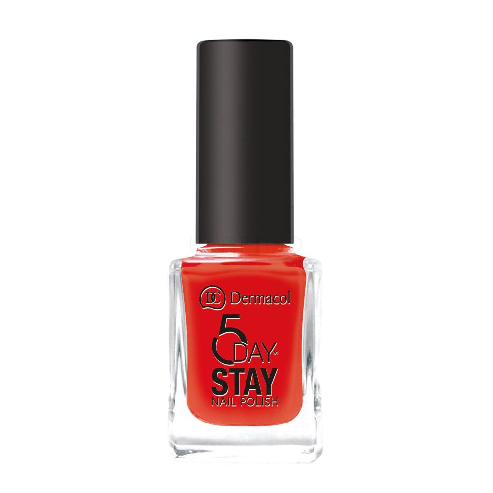 Dermacol 5 Day Stay Lak za nohte za ženske 11 ml Odtenek 19 Red Carpet