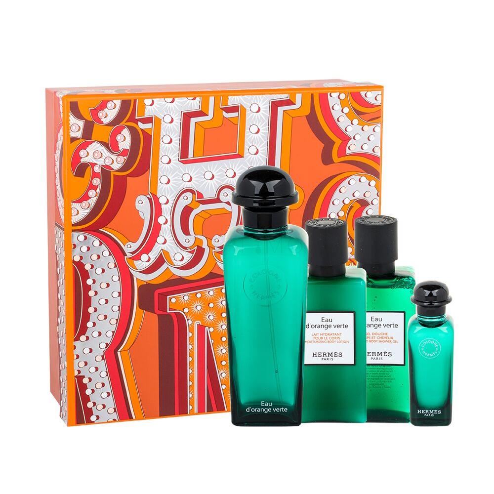 Hermes Eau d´Orange Verte Darilni set kolonjska voda voda 100 ml + kolonjska voda voda 7,5 ml + gel za prhanje 40 ml + losjon za telo 40 ml