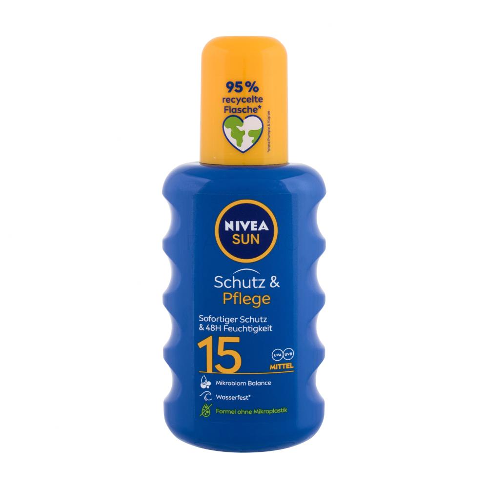 Nivea Sun Protect & Moisture SPF15 Zaščita pred soncem za telo 200 ml