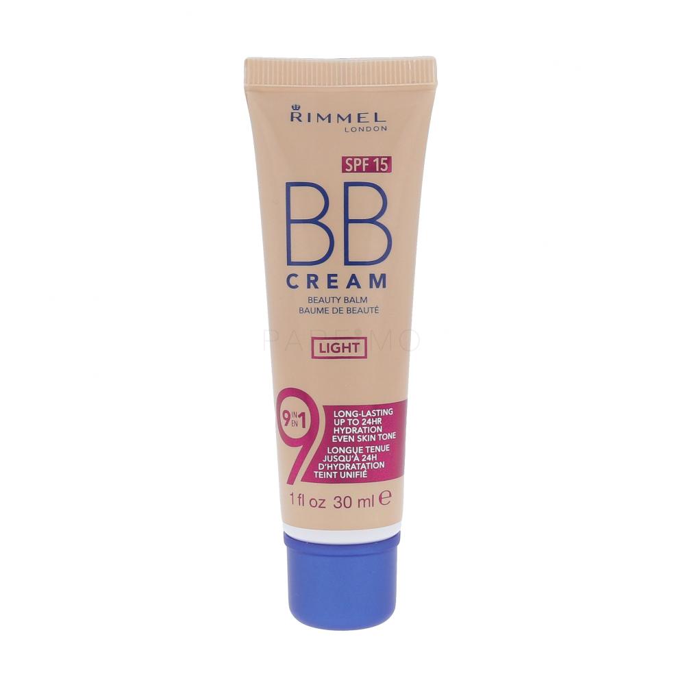 Rimmel London BB Cream 9in1 SPF15 BB krema za ženske 30 ml Odtenek Light