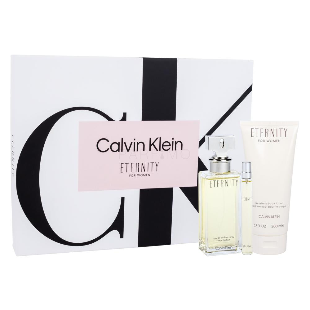 Calvin Klein Eternity Darilni set parfumska voda 100 ml + losjon za telo 200 ml + parfumska voda 10 ml