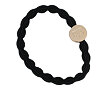 Elastika za lase By Eloise London Letter Charms Gold 1 kos B Black
