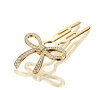 Sponka za lase Fiona Franchimon Nº1 Hairpin Steel Crystals By Swarovski 1 kos Yellow Gold Finish