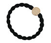 Elastika za lase By Eloise London Letter Charms Gold 1 kos E Black