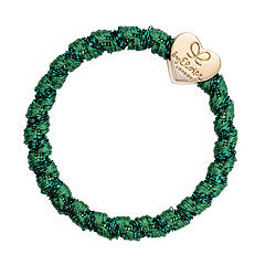 Elastika za lase By Eloise London Woven Gold Heart 1 kos Chive