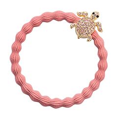 Elastika za lase By Eloise London Bling Charms Gold Diamanté Turtle 1 kos Coral