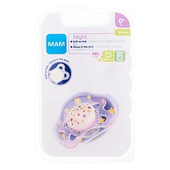 Duda MAM Night Silicone Pacifier 6m+ Owl 1 kos