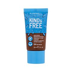 Puder Rimmel London Kind & Free Skin Tint Foundation 30 ml 504 Deep Mocha