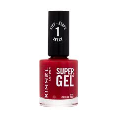 Lak za nohte Rimmel London Super Gel STEP1 12 ml 016 Cerise Pop