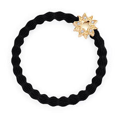 Elastika za lase By Eloise London Bling Charms Gold Diamanté Sun 1 kos Black