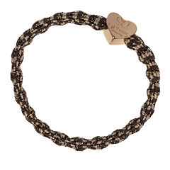 Elastika za lase By Eloise London Metallic Gold Heart 1 kos Toffee