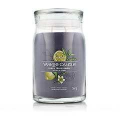 Dišeča svečka Yankee Candle Signature Black Tea & Lemon 567 g